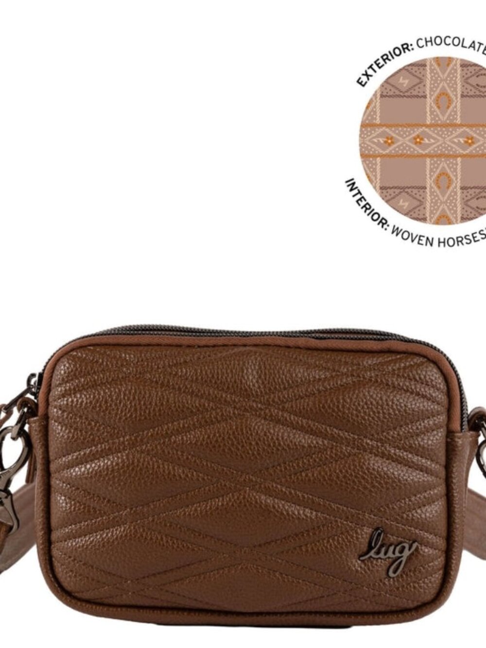 LUG - Coupe Classic VL Convertible Crossbody in Chocolate Brown
